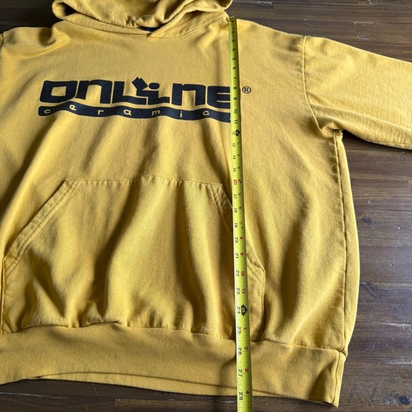 Online Ceramics Yellow Reading Logo Hoodie - Picture 5 of 9